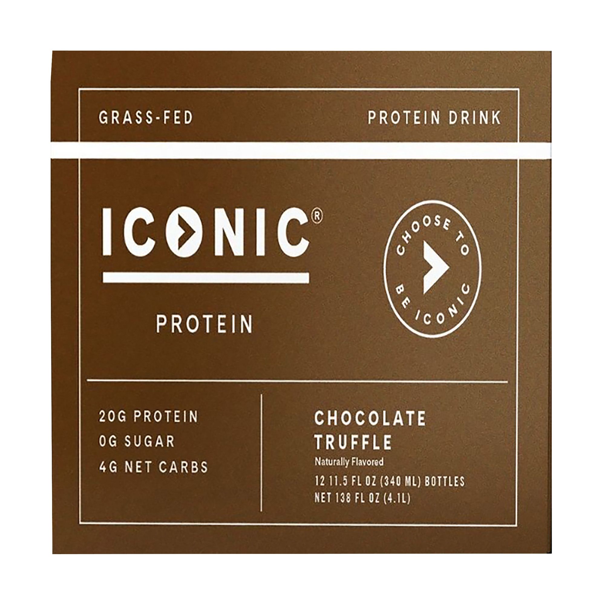  Iconic Protein Drinks, Chocolate Truffle (12 Pack