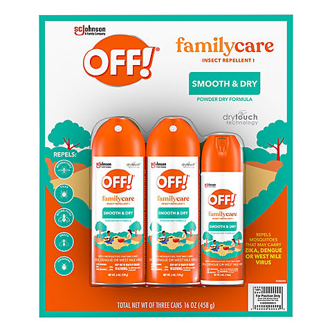 OFF! Family Care Smooth and Dry Insect Repellent Combo Pack