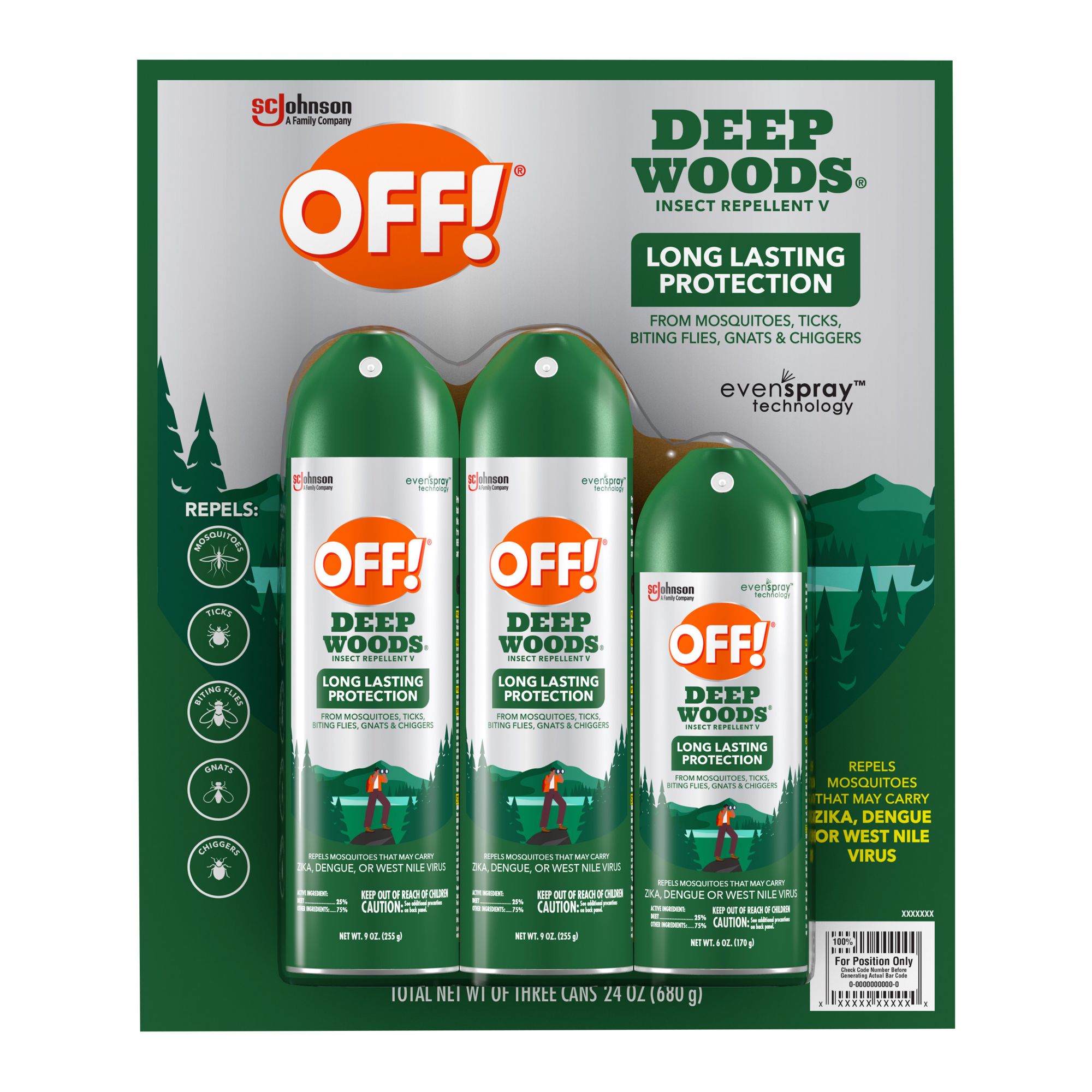 OFF!® Deep Woods® Insect Repellent V