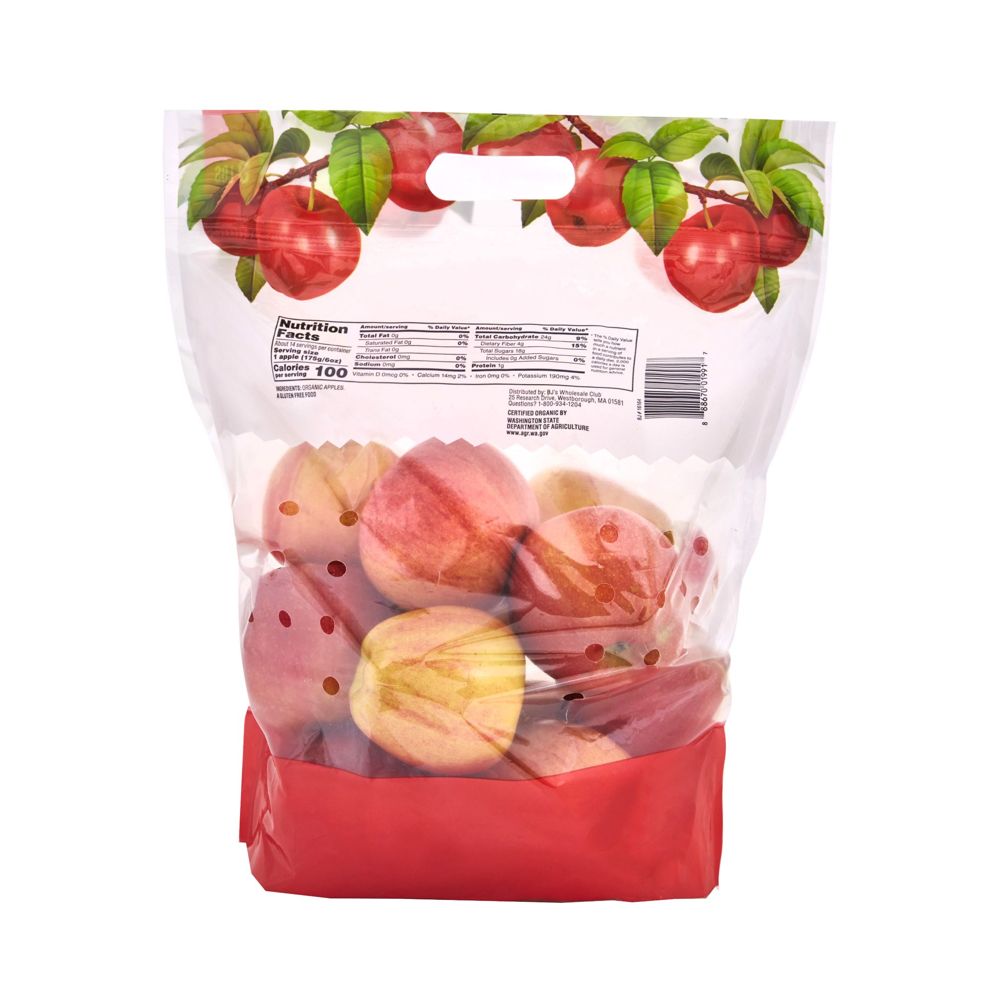 Fruit, Bagged Organic Gala Apples,2 lbs