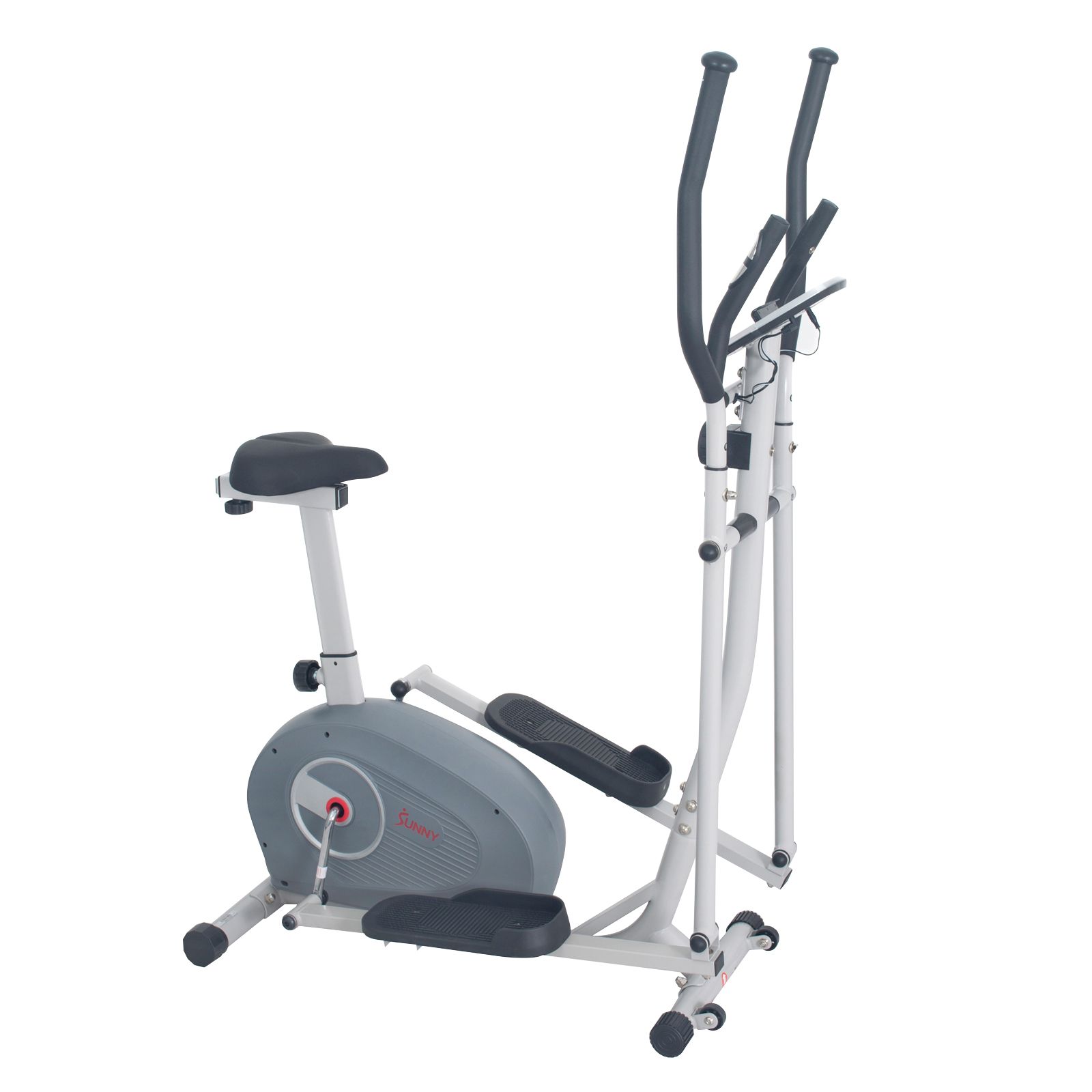 Sunny Health & Fitness SF-E3903 2-in-1 Magnetic Elliptical Upright Bike