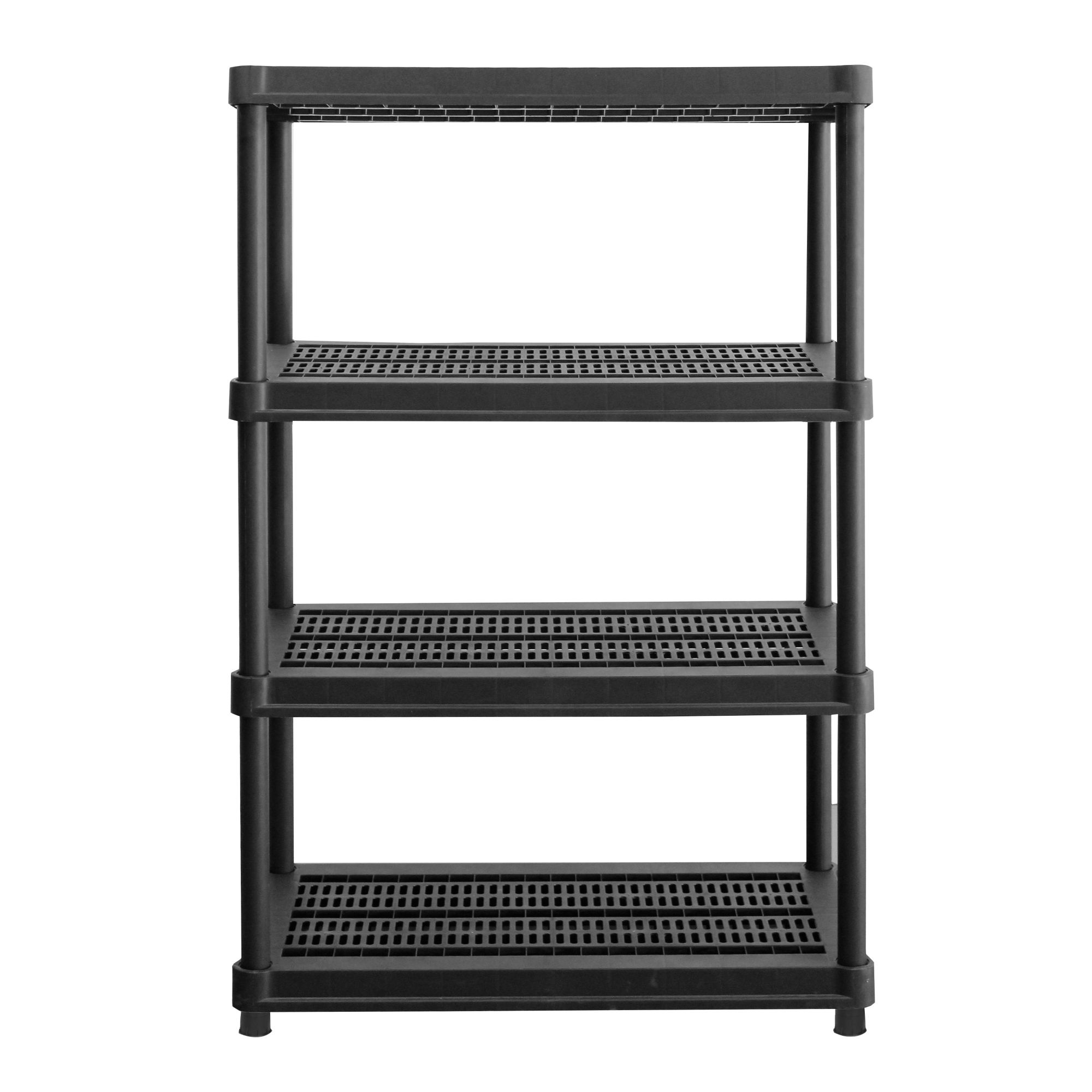 KING'S RACK Storage Bin Rack System Steel Heavy Duty 4-Tier