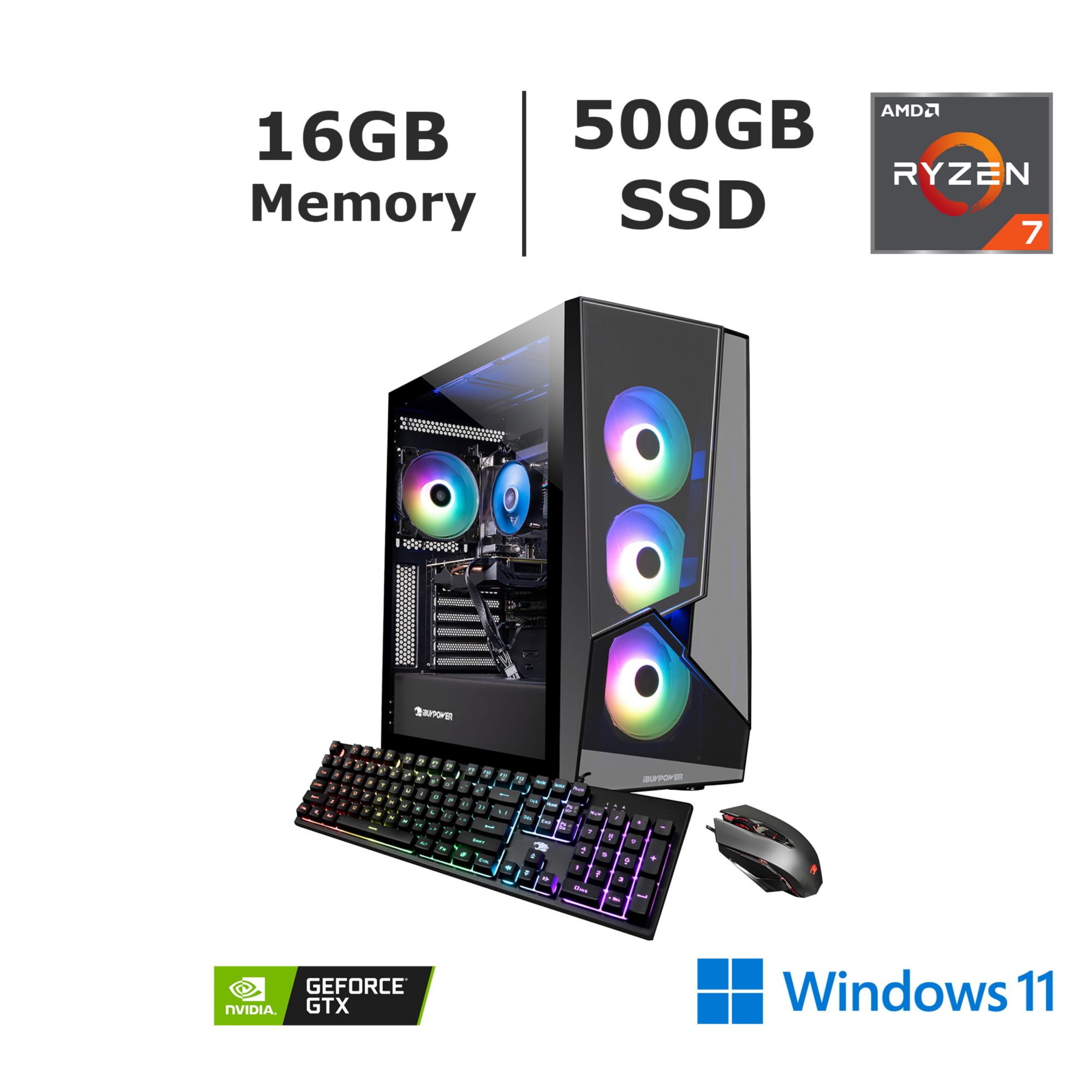 iBUYPOWER SlateMR281V2 Gaming PC, Ryzen 5 5600 | BJ's Wholesale Club