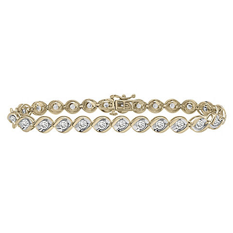3 ct. t.w. Diamond Ladies Bracelet in 14k Yellow Gold