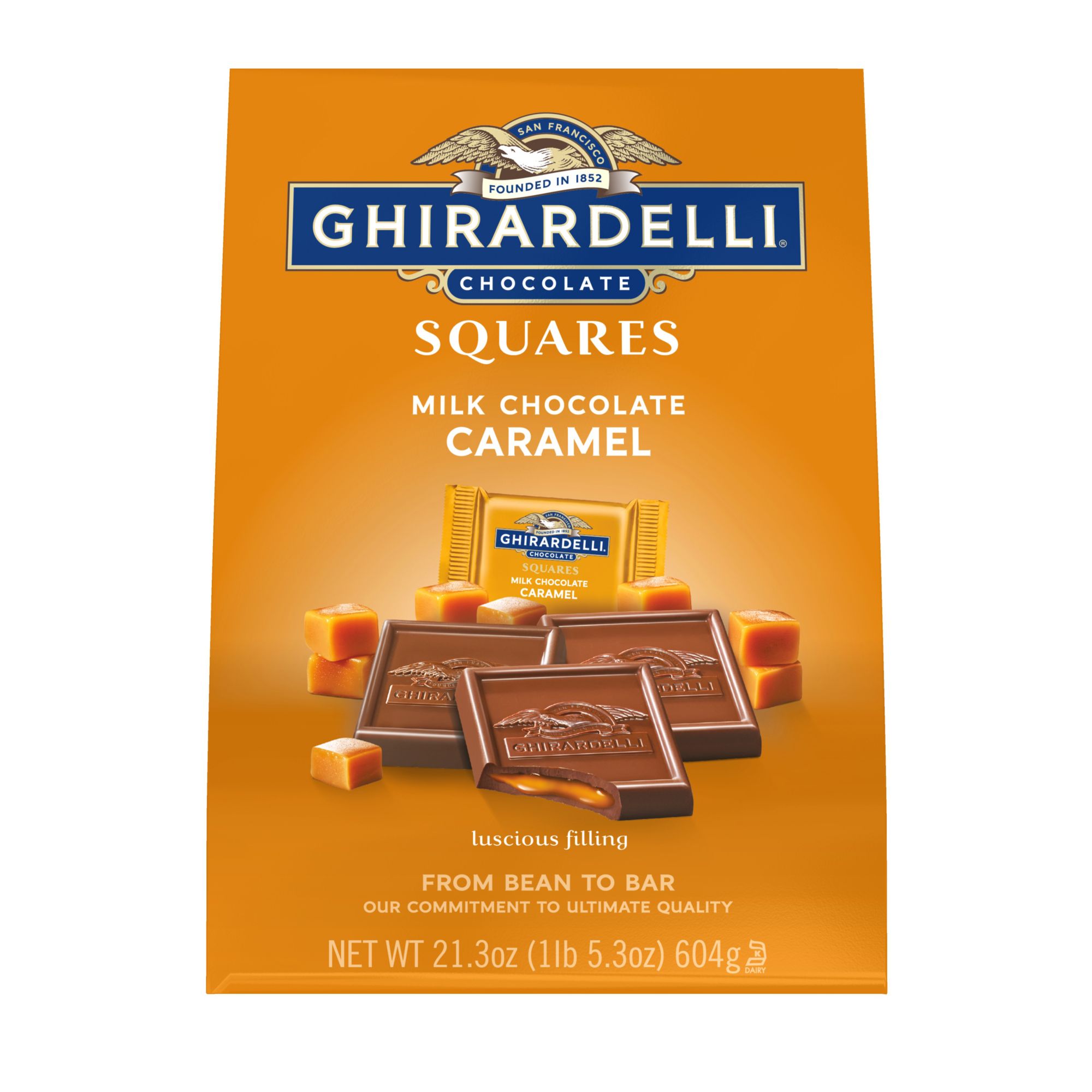 Ghirardelli Milk Chocolate Caramel Squares