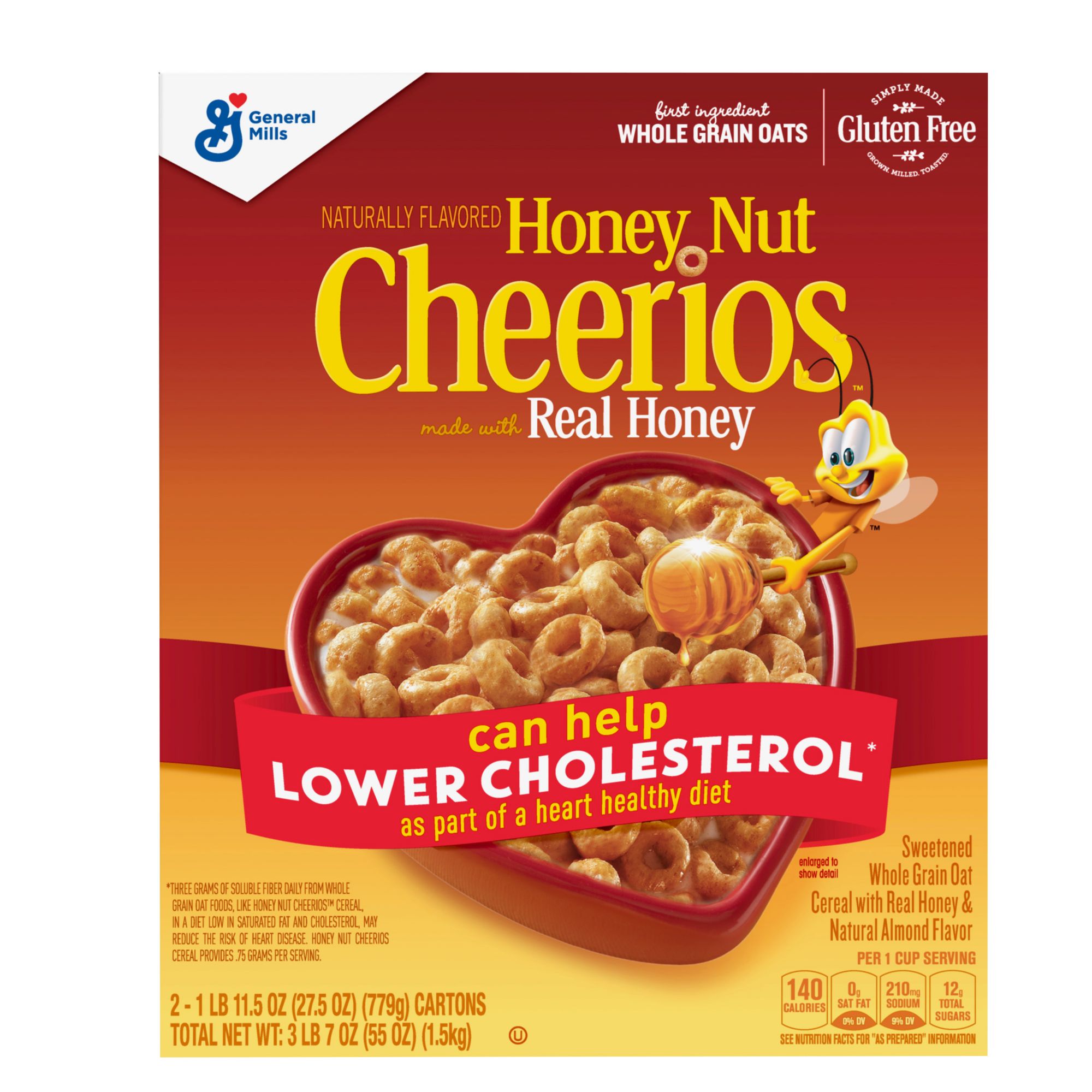  General Mills Cheerios Honey Nut Cereal, 12.25-Ounce