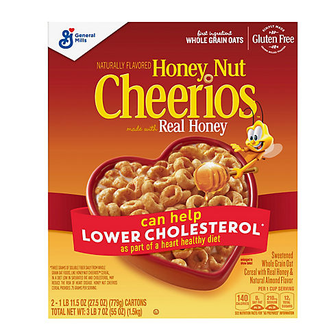 General Mills Honey Nut Cheerios, 55 oz.