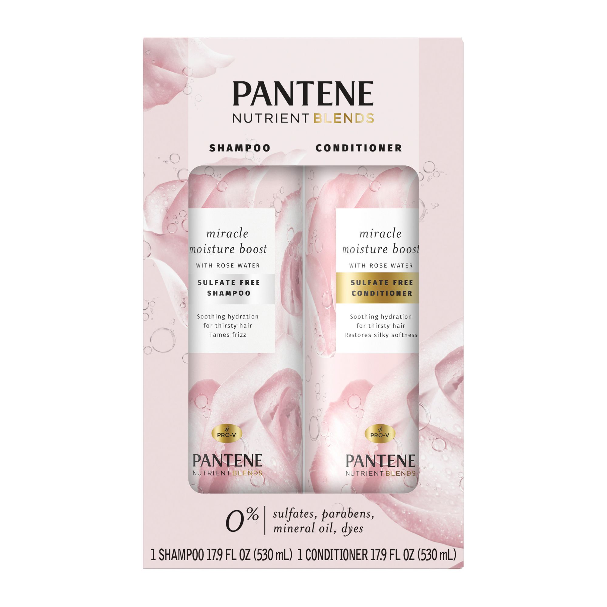 pantene moisture boost shampoo rose water