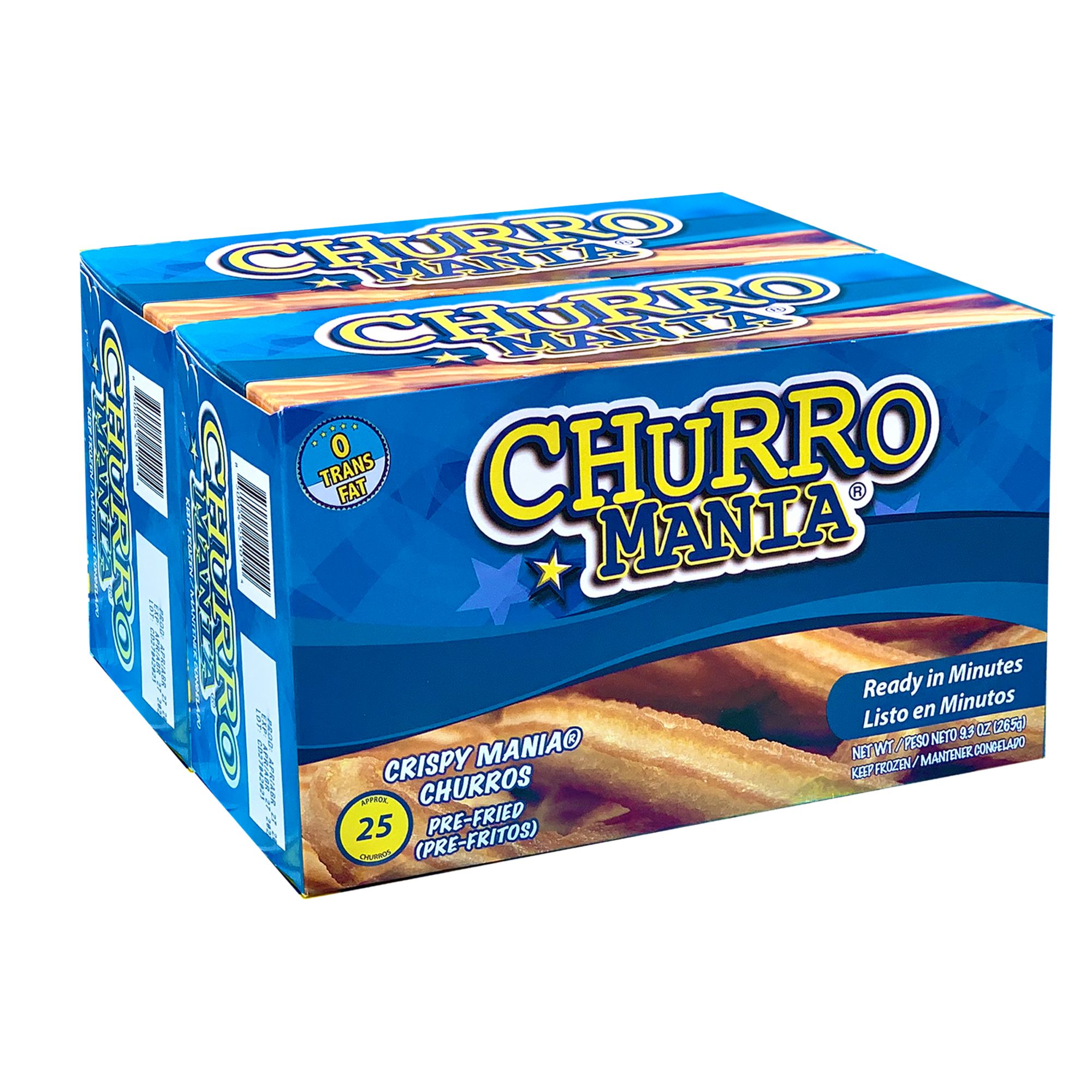 ChurroMania CrispyMania Pre-Fried Churros, 2 pk./50 ct.