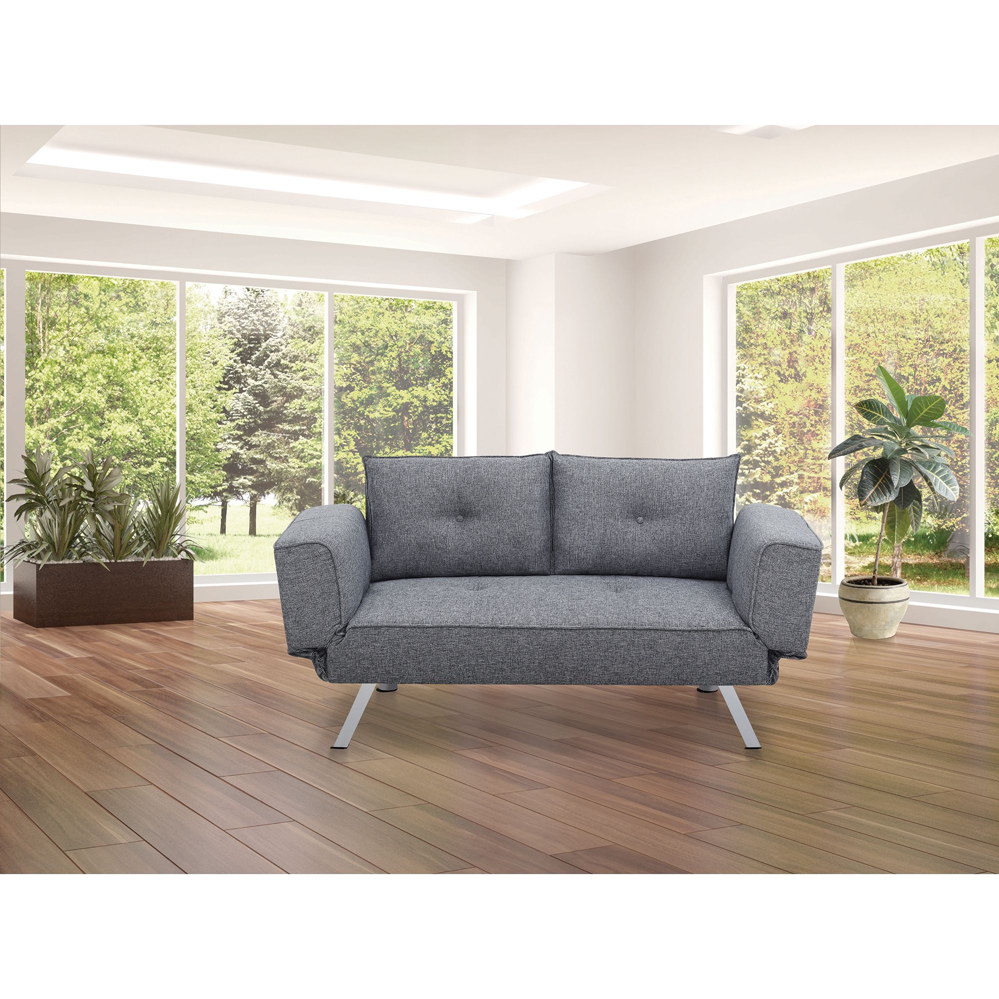 2 seater best sale sofa charcoal