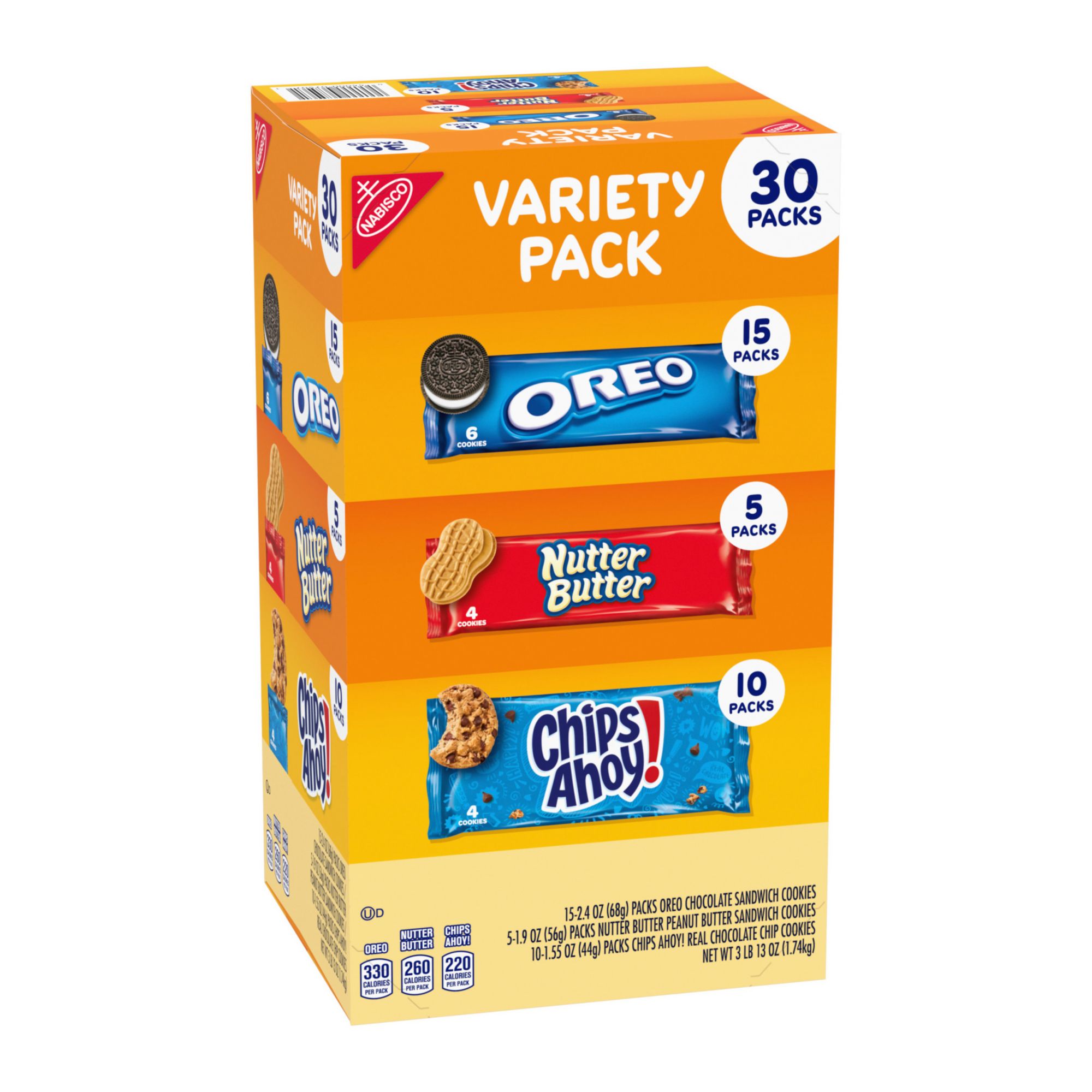  CHIPS AHOY! Original Chocolate Chip Cookies, 24 Total Snack  Packs, 4 Boxes (4 Cookies Per Pack) : Books