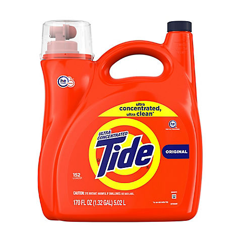 Tide Liquid Laundry Detergent, Original, 170 fl. oz., HE Compatible