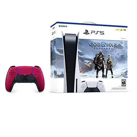 PlayStation 5 God of Ragnarok Console with 2 Controllers - Disc Version