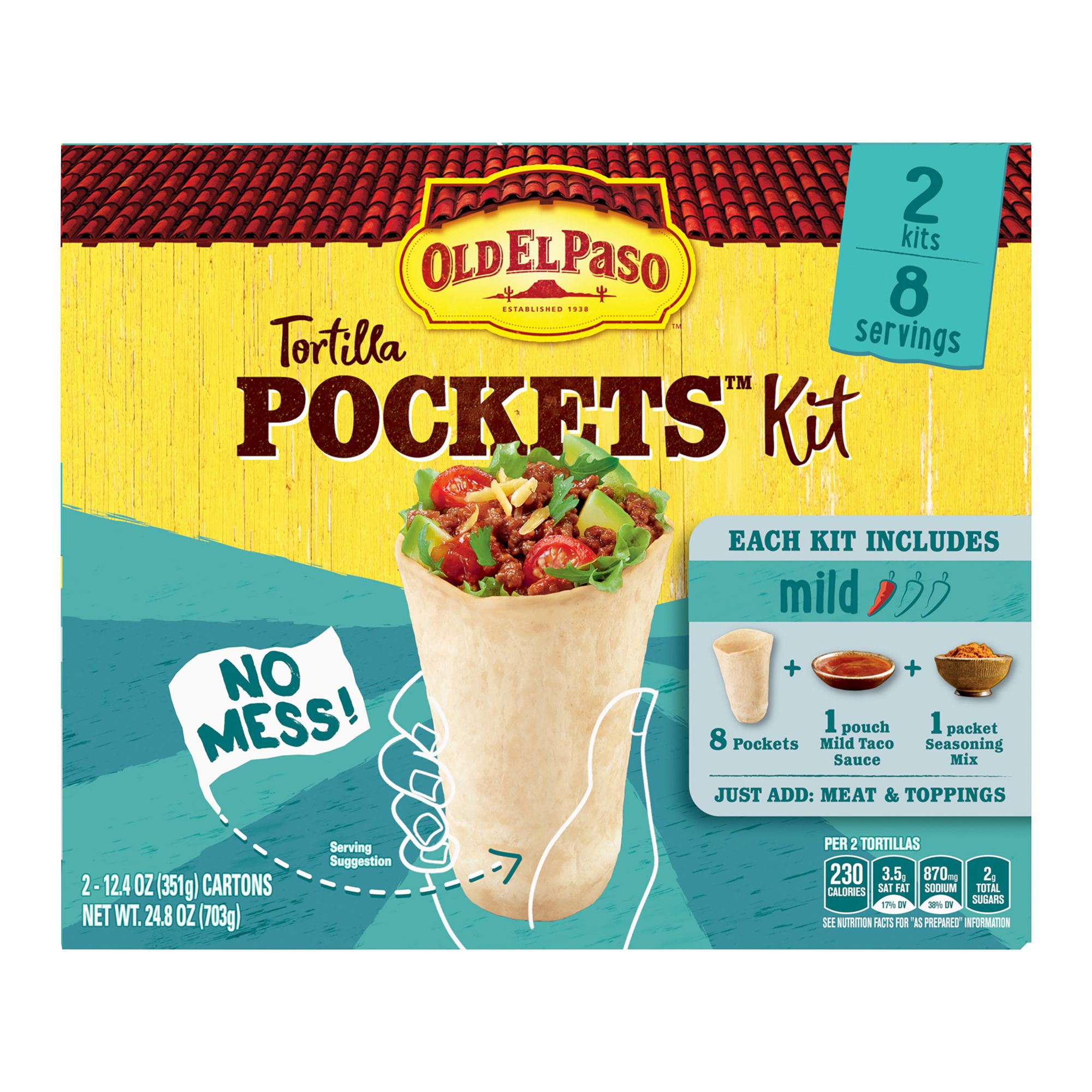 Old El Paso Tortilla Pockets Kit, 2 pk.