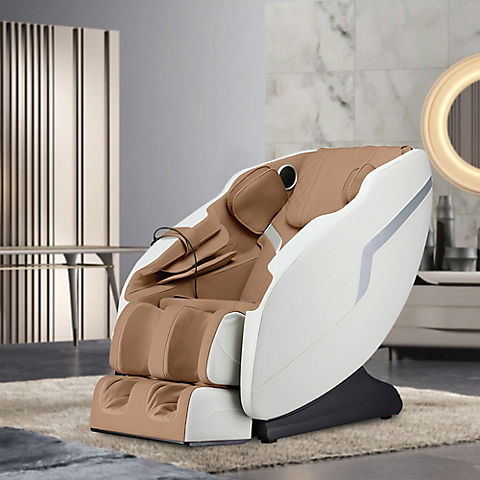 Lifesmart 2D Zero Gravity Massage Chair - Tan/White