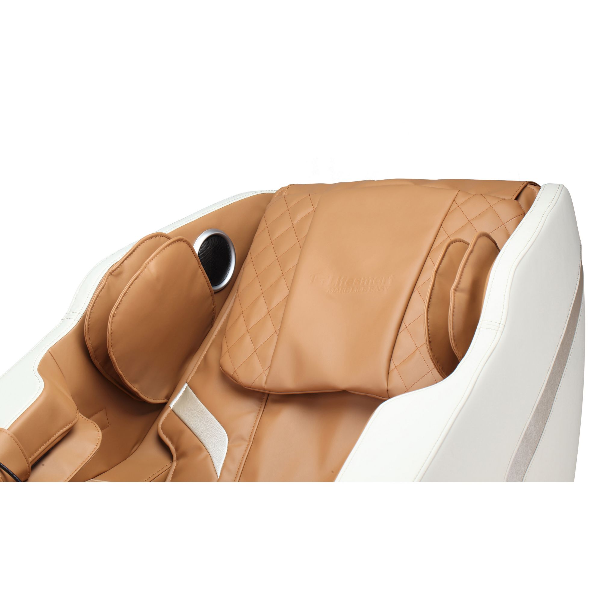 Lifesmart 2D Zero Gravity Massage Chair Tan White