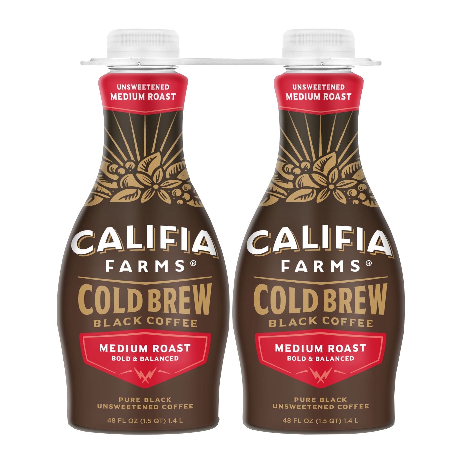  SToK Cold Brew Coffee 48oz. Bottles (2 pack) (Not Too Sweet) :  Grocery & Gourmet Food