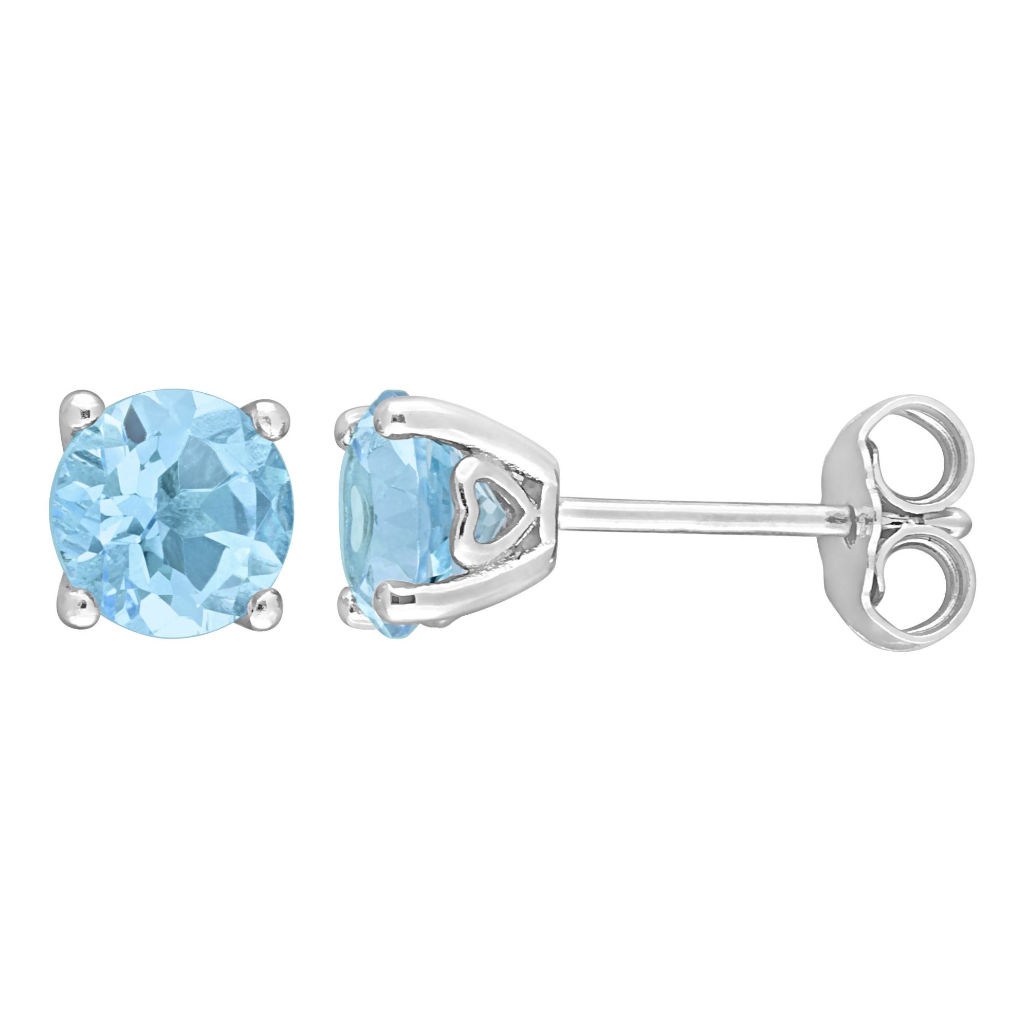 Blue silver deals stud earrings