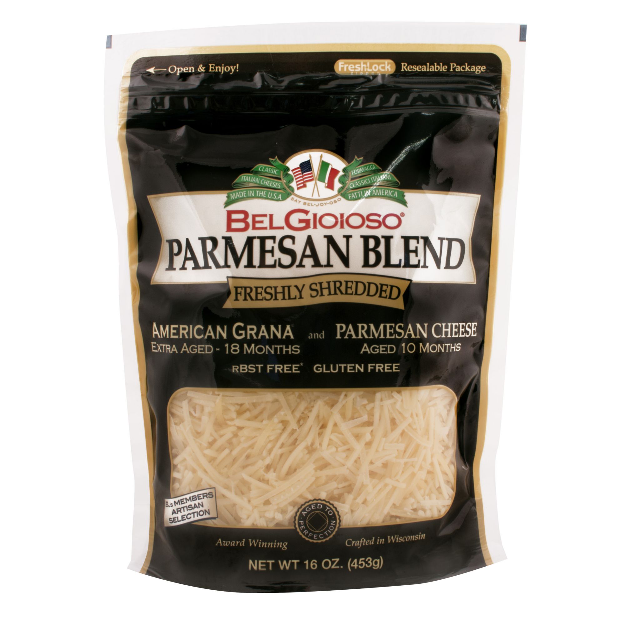 Parmesan Black Wax 24 Lb - BelGioioso Cheese