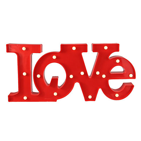 Northlight 20" Red 'LOVE' LED Valentine's Day Marquee Wall Sign