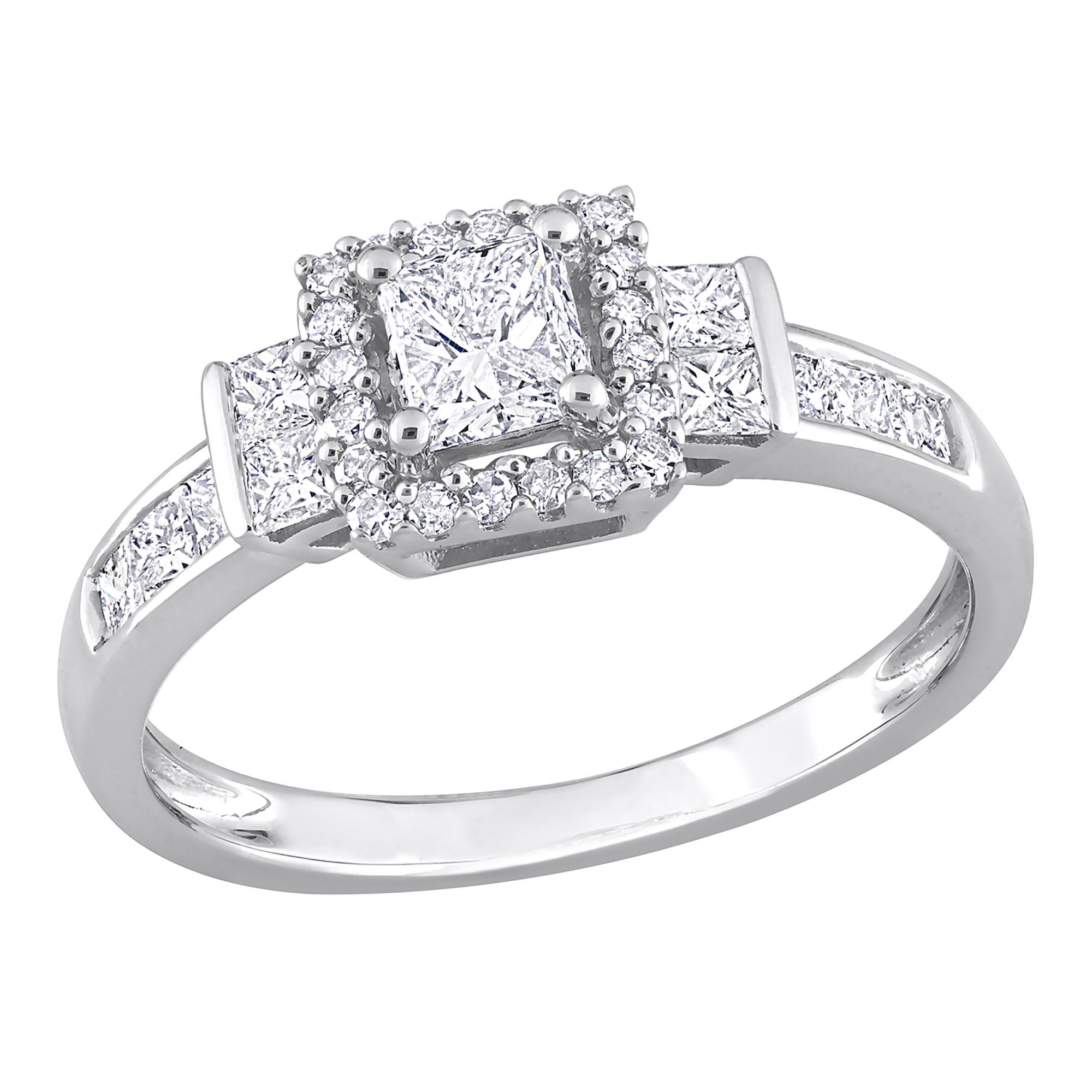 .75 ct. t.w. Diamond Princess-Cut White Gold Engagement Ring | BJ's ...