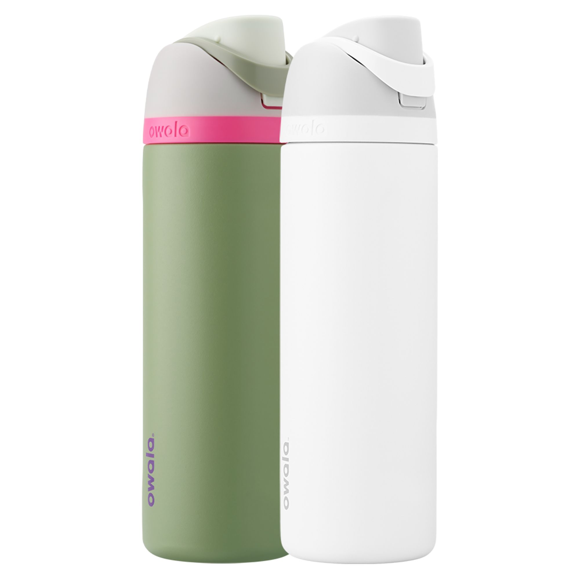 Owala FreeSip 24-oz. Stainless Steel Water Bottle, 2 pk. - Green