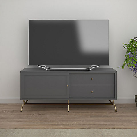 Ameriwood Madison 60" TV Stand for TVs up to 65” - Graphite Gray