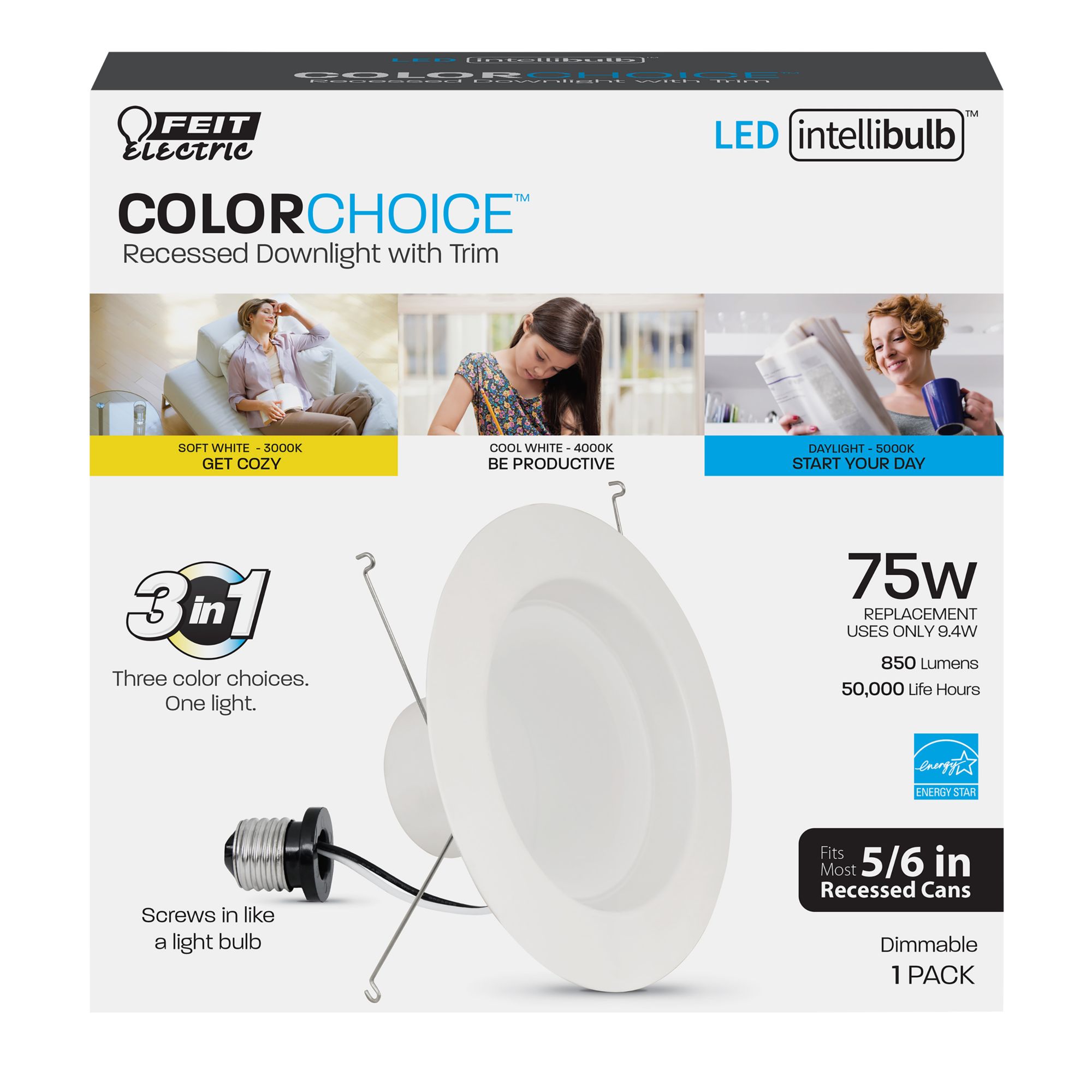 I-Zoom Wireless LED Color Changing Accent Light with Remote (5 Pack -Batteries Included)