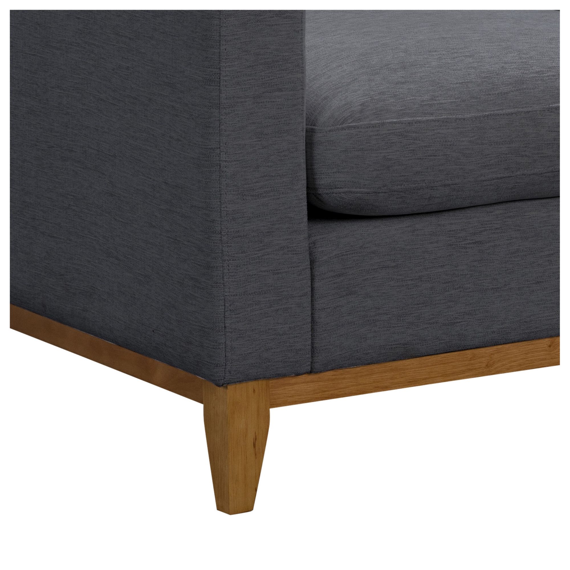 Abbyson Home Violetta 2-Pc. Fabric Sectional - Gray