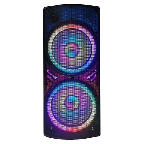 Edison Professional M7600 Dragonfly Translucent Bluetooth Party System with Dual 15" Speakers & LED Lighting