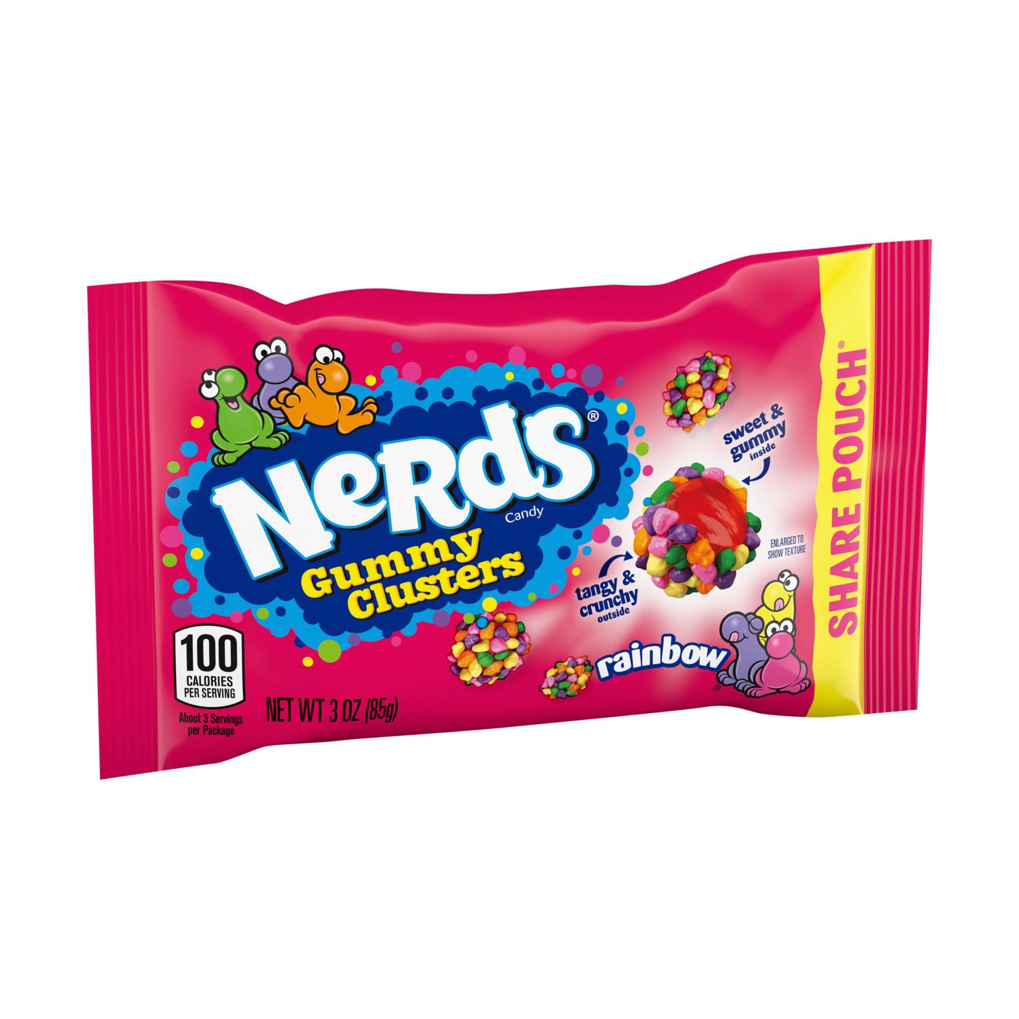 Nerds Holiday Gummy Clusters, Fruity Stocking Stuffer Candy, 3oz