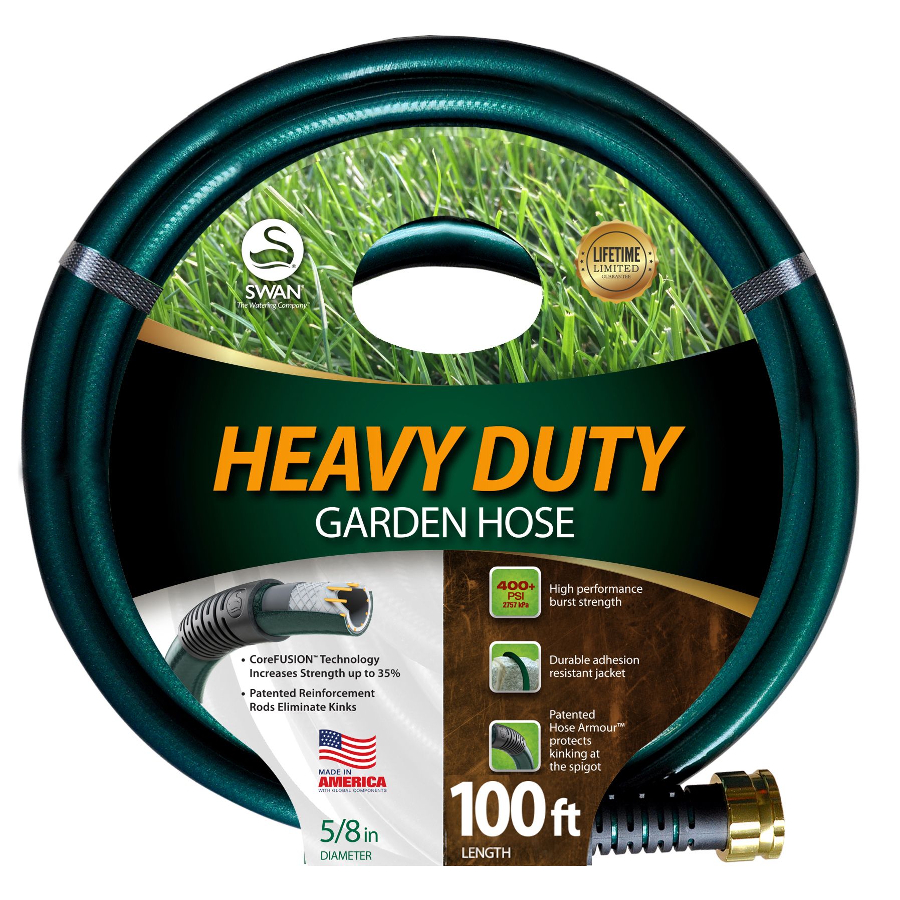 Best Garden 5/8 In. x Dia. 100 Ft. L. Light-Duty Garden Hose