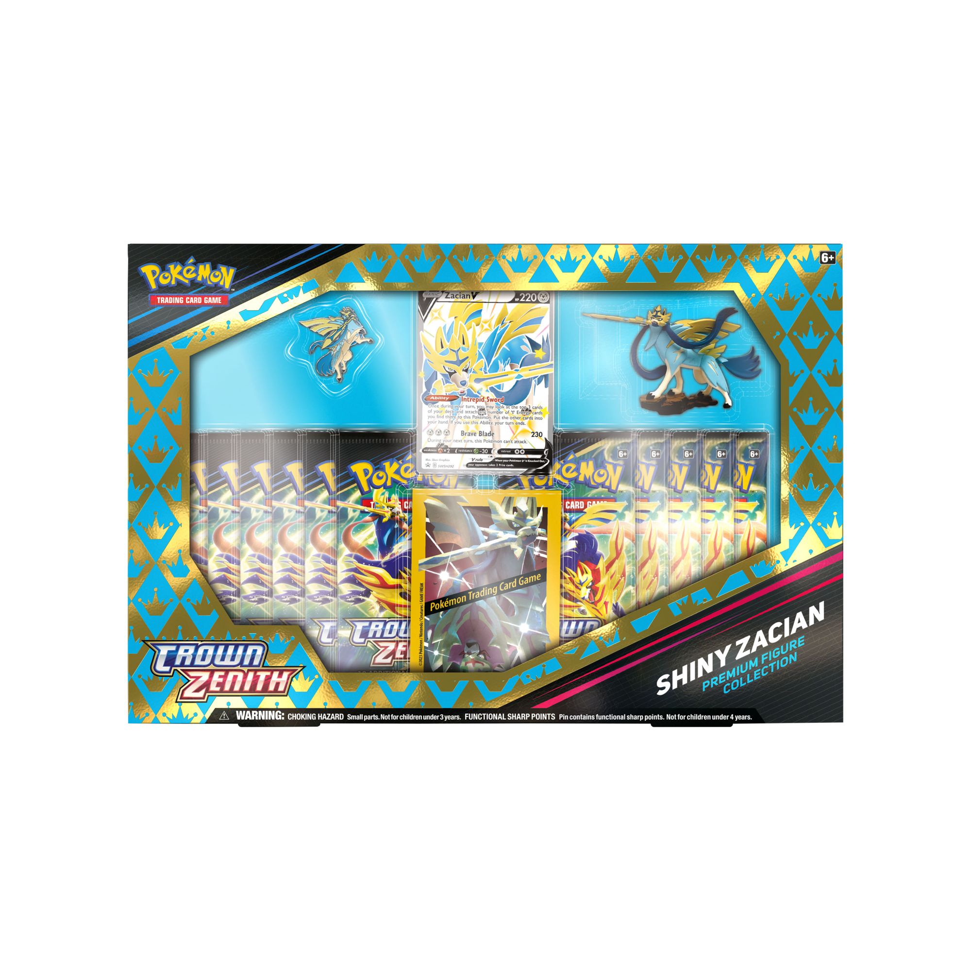 Pokemon Crown Zenith Premium Figure Collection - Shiny Zacian V