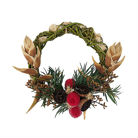 Tropical Reindeer Wreath, 20"