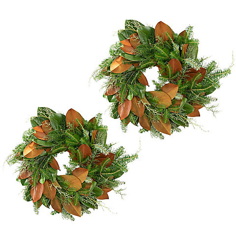 Country Christmas Wreath, 22"