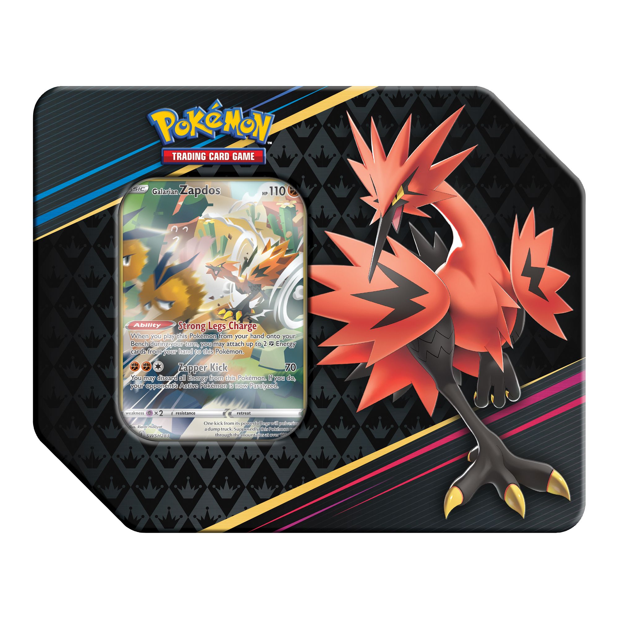  Pokemon TCG: Crown Zenith Tin – Galarian Moltres (1