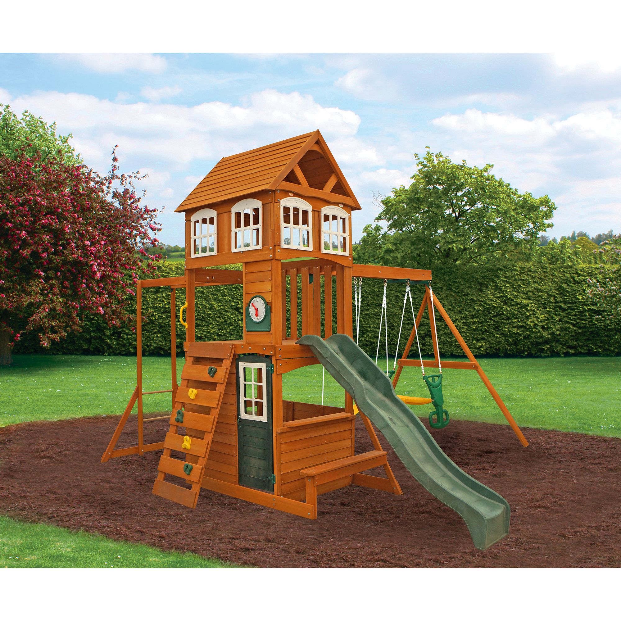 KidKraft Cranbrook Swing Set Playset Fort BJ s Wholesale Club