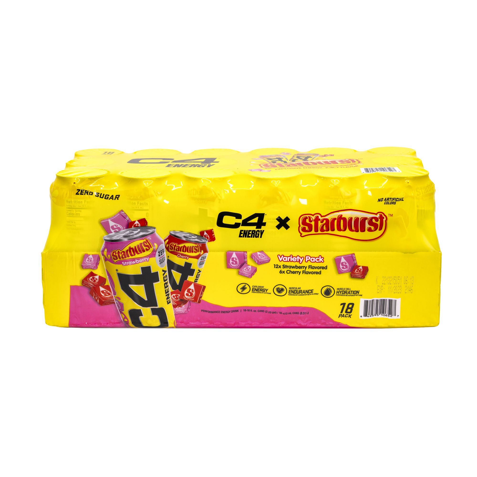 C4 Energy X Starburst™ Candy, Energy Drink 16oz (12-Pack)