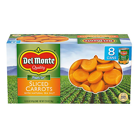 Del Monte Sliced Carrots, 8 ct./14.5 oz.
