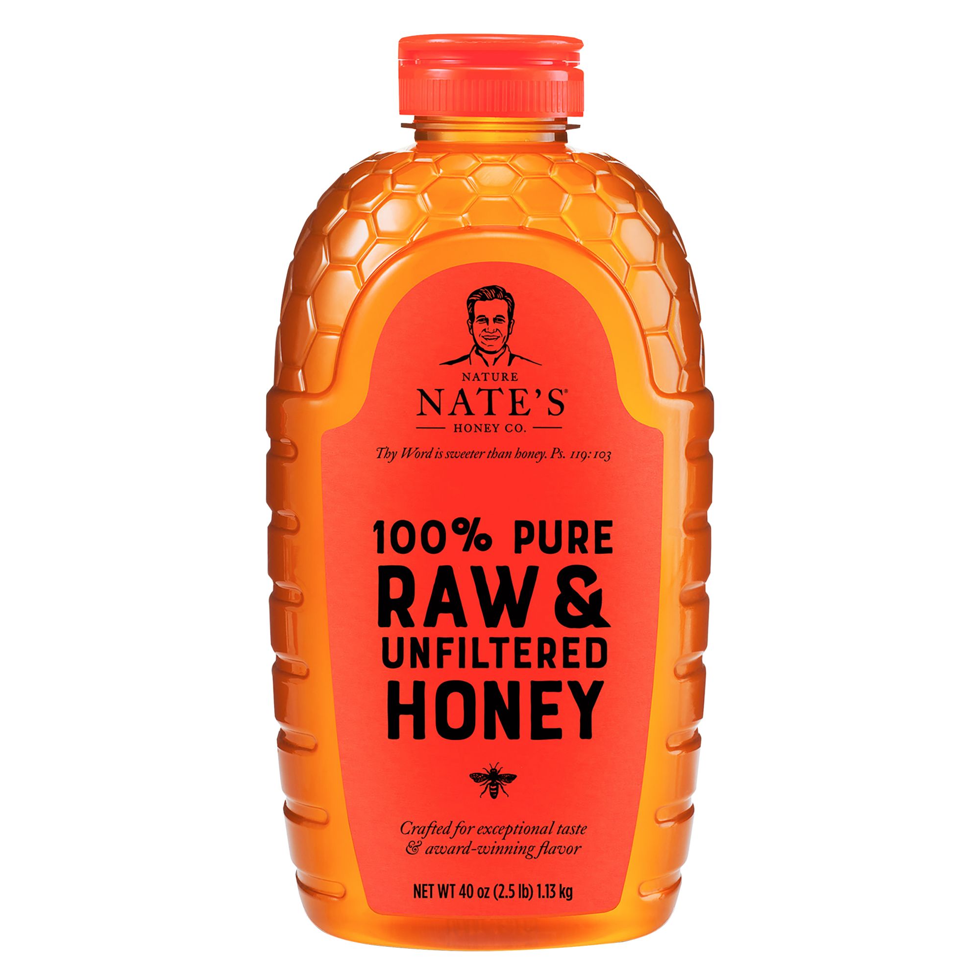 Nature Nate's Raw US Honey, 40 oz.