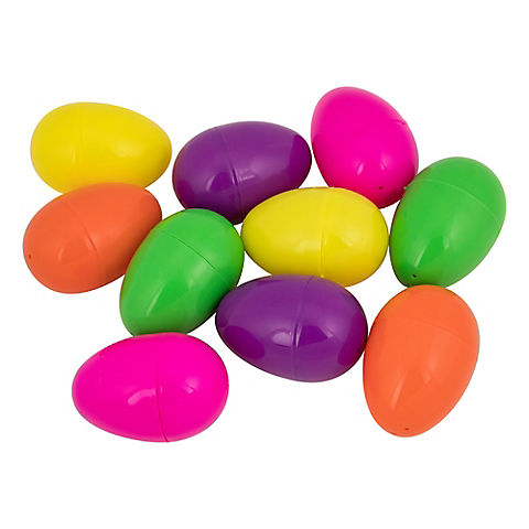 Northlight 3" Multicolored Fillable Easter Eggs, 10 pk.