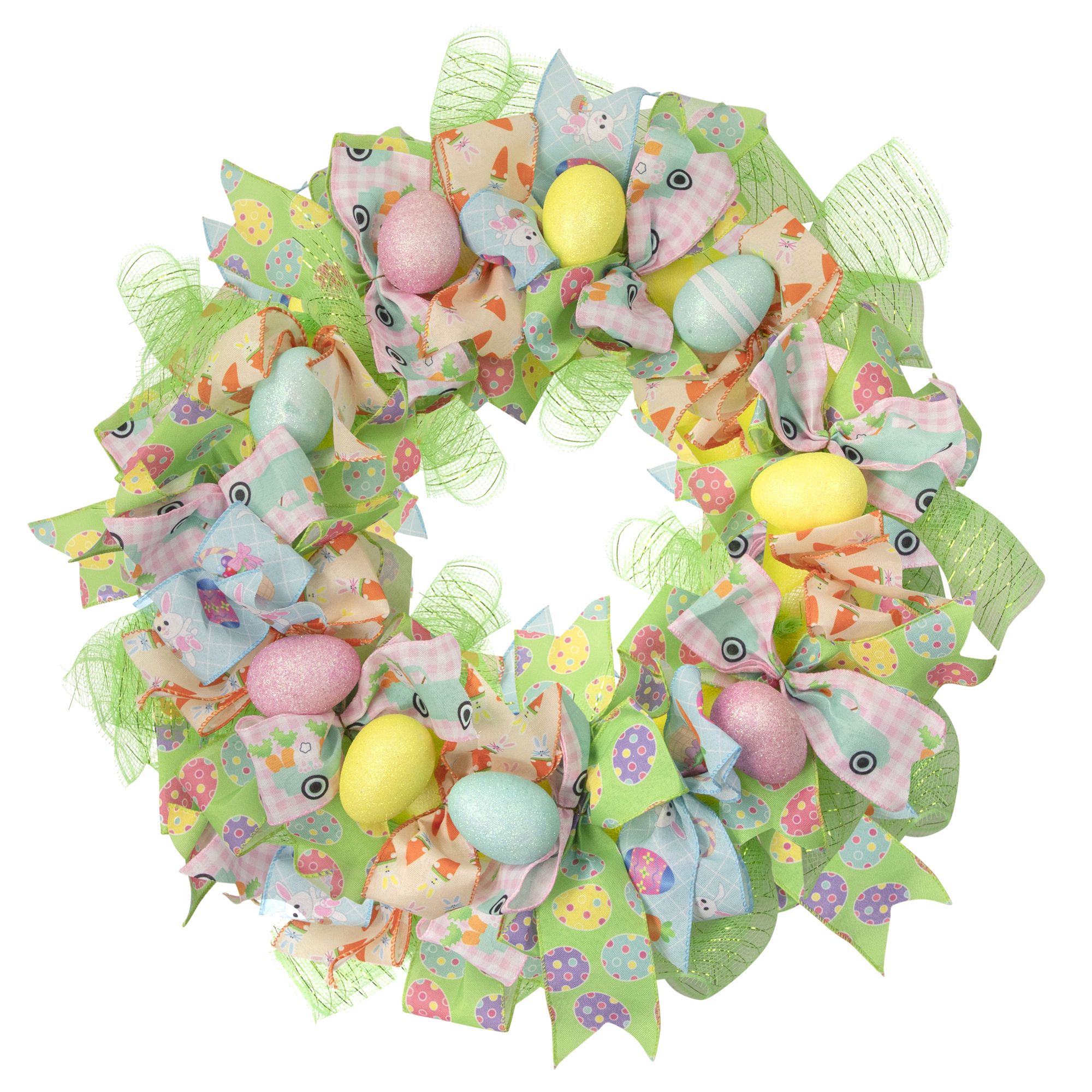 The Colors of Easter Ribbon Wreath 