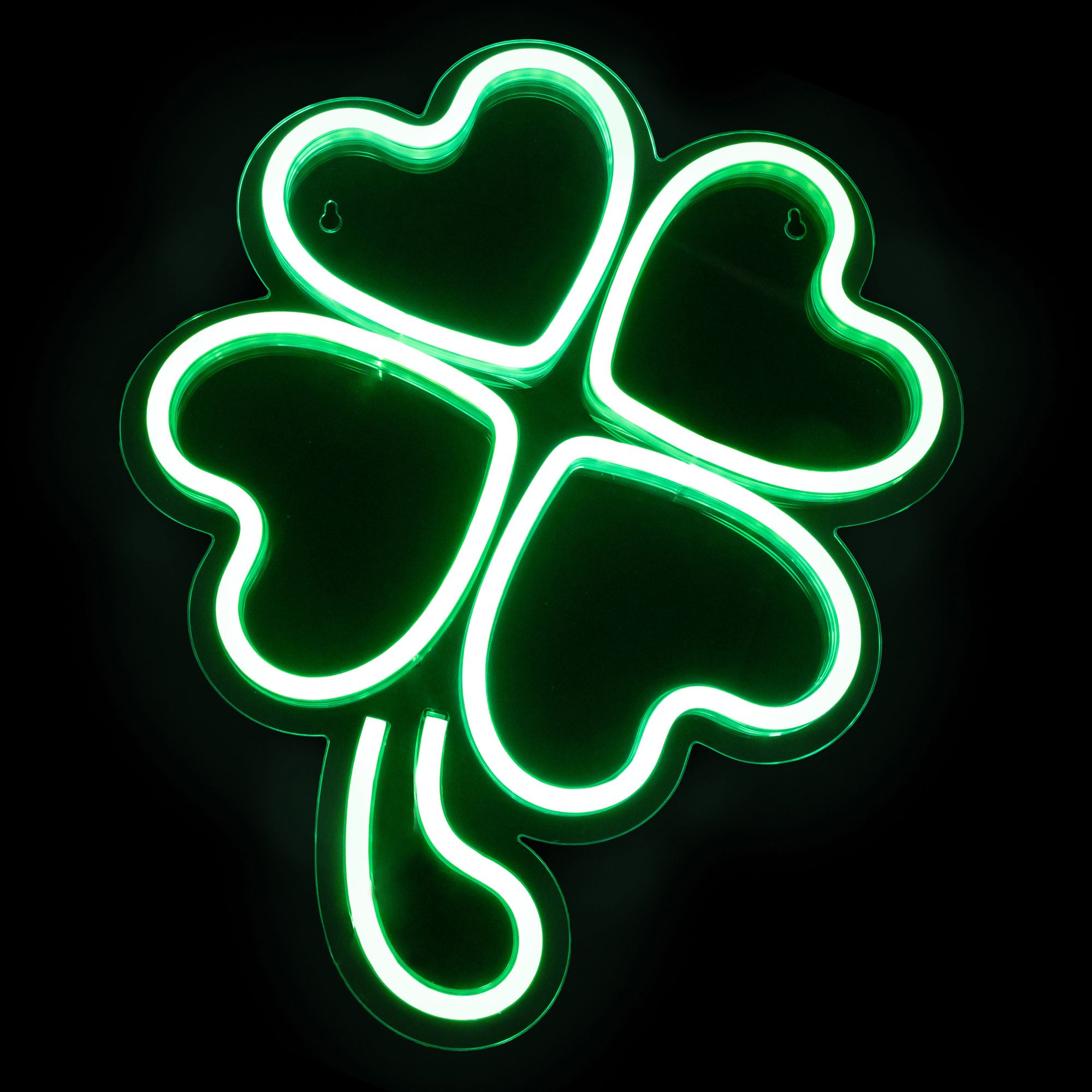 Neon Glow Body Stickers St Patricks Day, Black Light Run, Green
