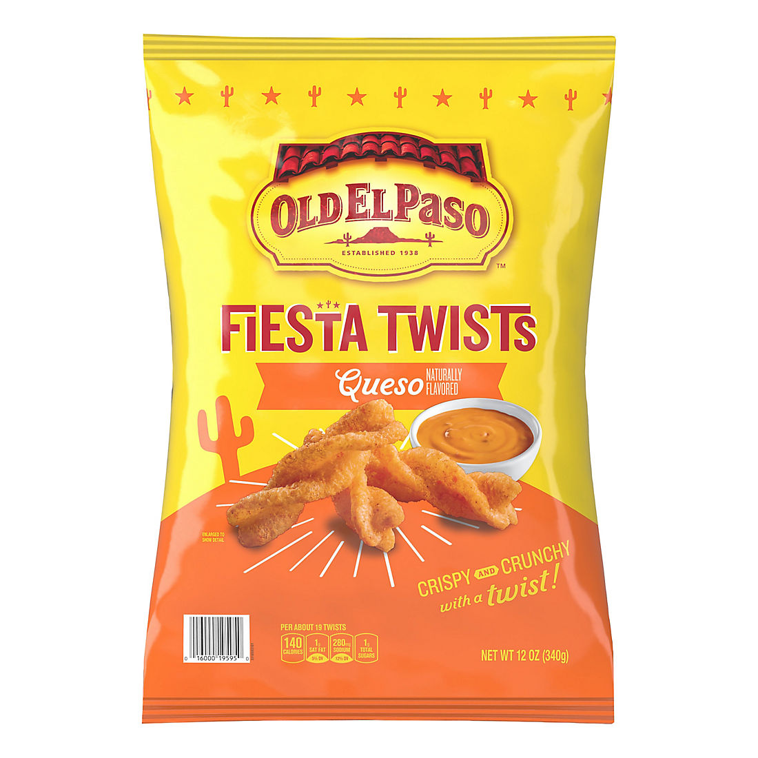 Old El Paso Fiesta Twists Queso, 12 oz.