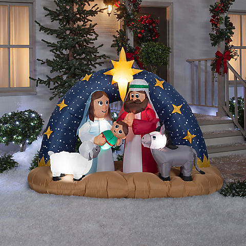 Gemmy 5' Airblown Inflatable Starry Nativity Scene