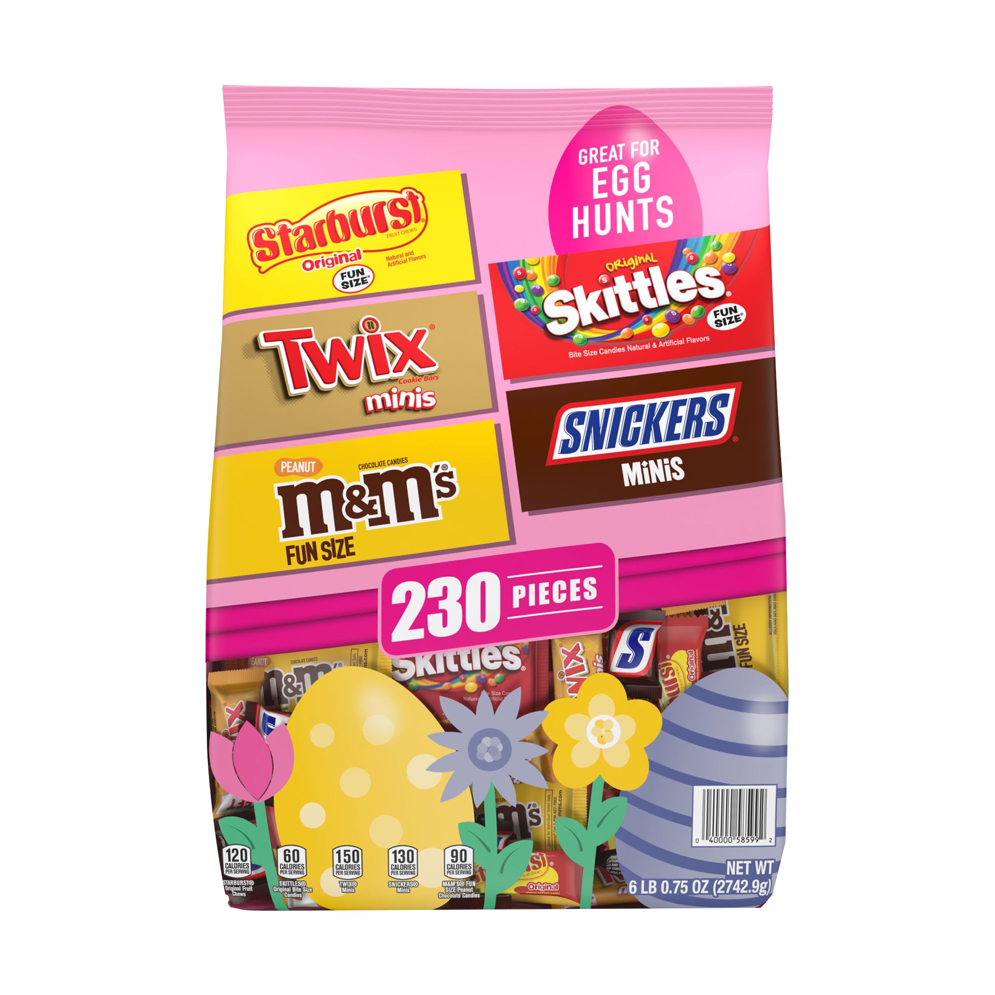 Mini Assorted M&M's Milk Chocolate Candy - 25 lb Case