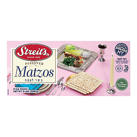 Streits Passover Unsalted Matzo, 5 lbs.