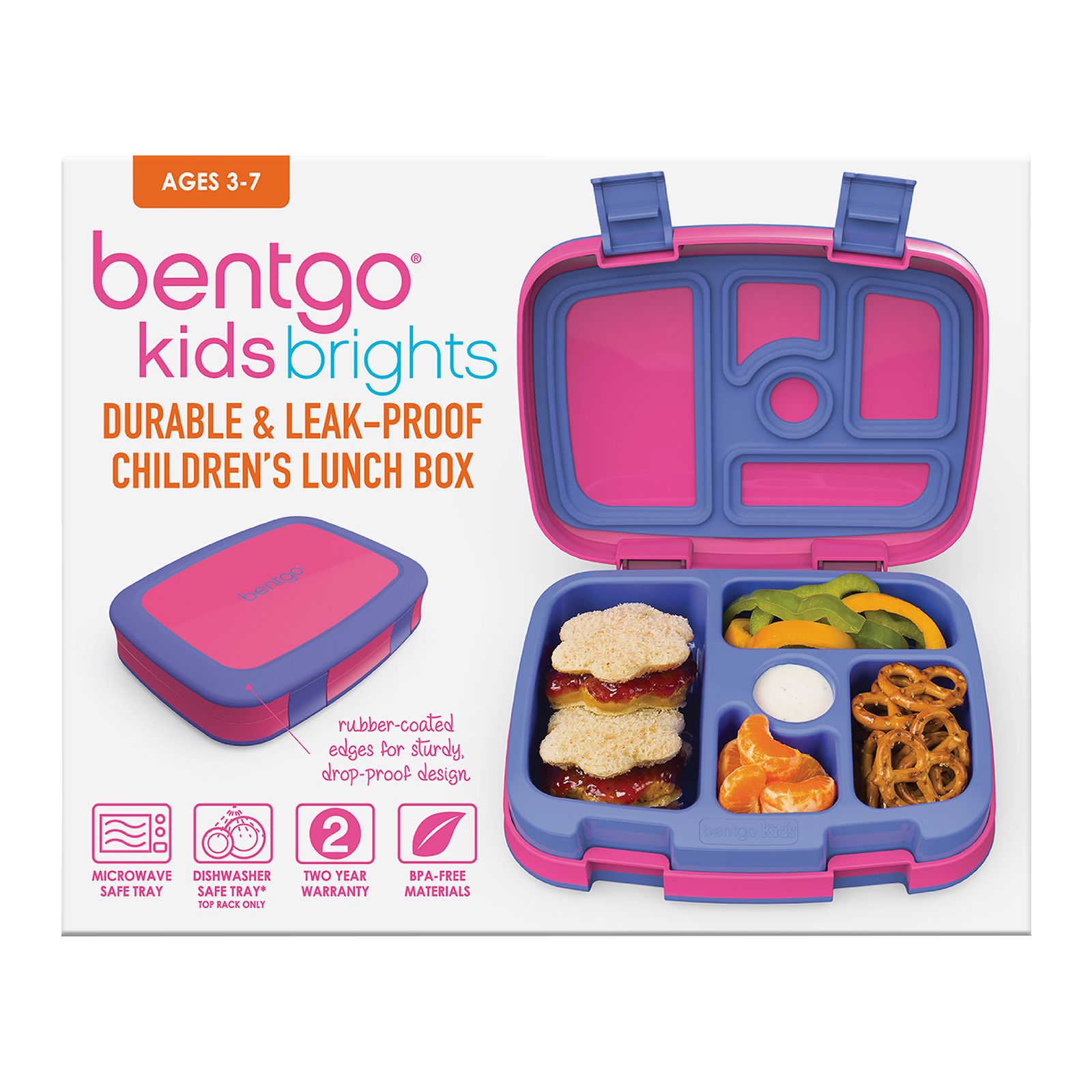 Bentgo - Kids Brights Lunch Box - Fuchsia