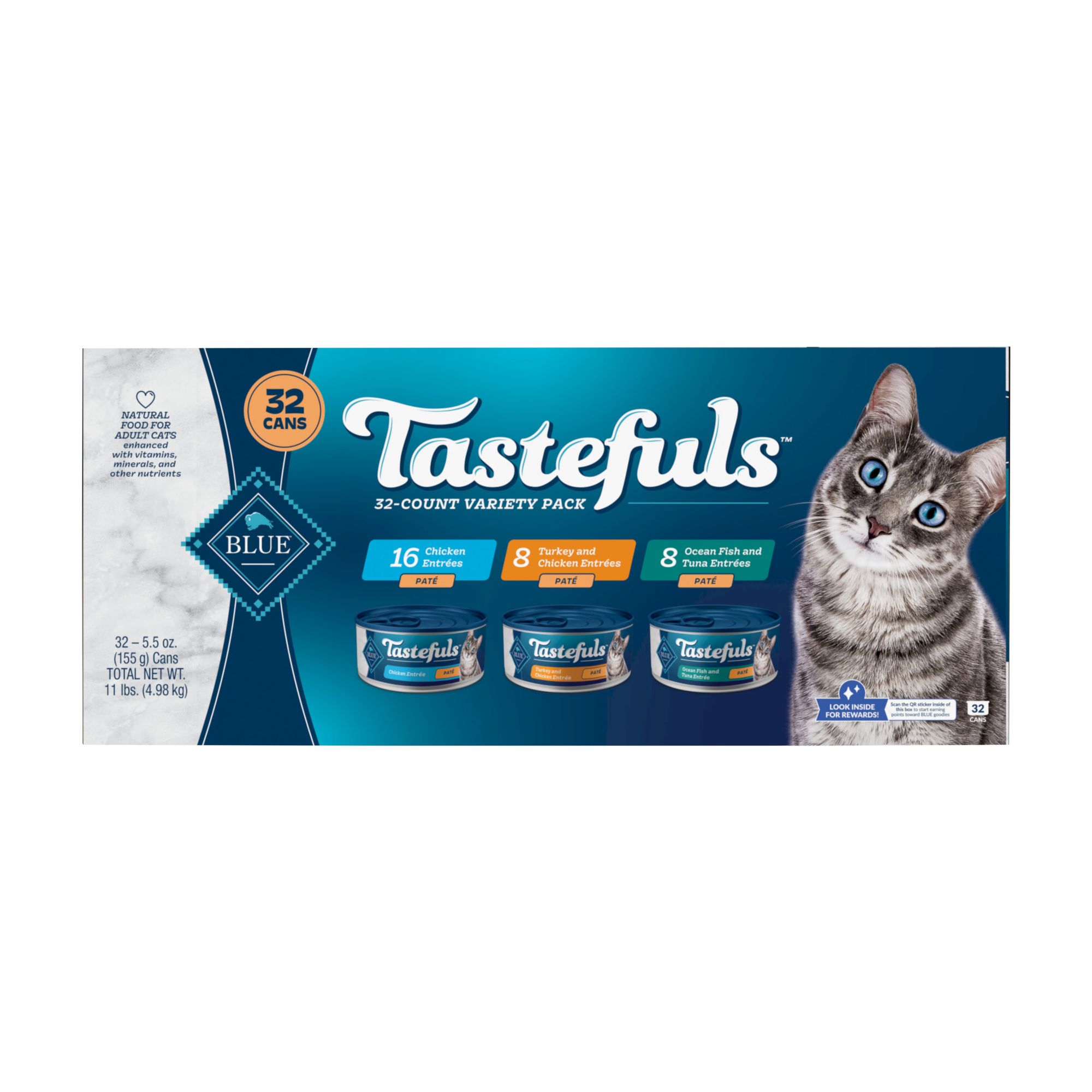 Blue wet outlet cat food