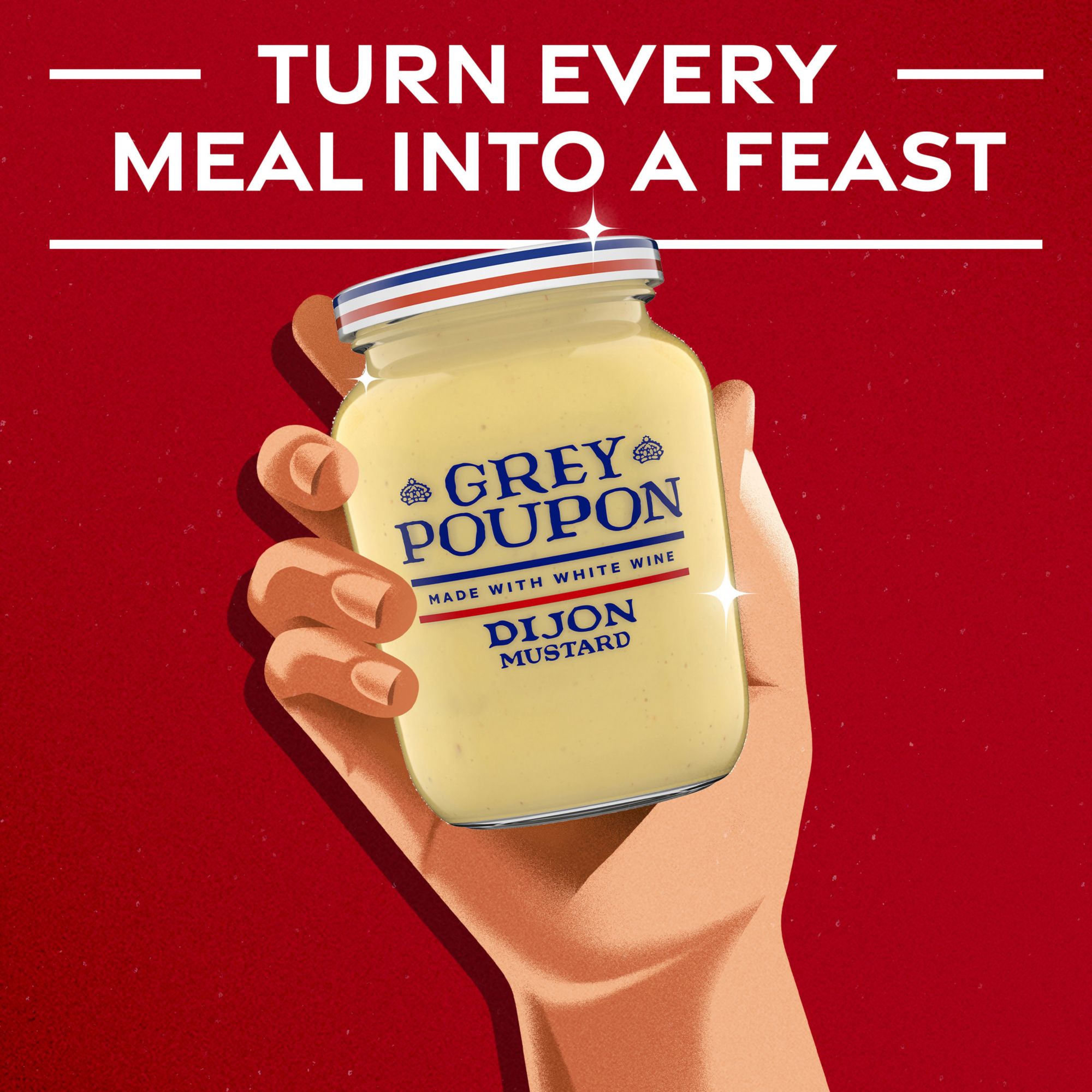 Grey Poupon Dijon Mustard (16 oz Jar)